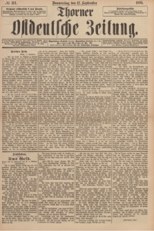 Thorner Ostdeutsche Zeitung. 1895, № 214 (12 September)