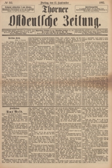 Thorner Ostdeutsche Zeitung. 1895, № 215 (13 September)