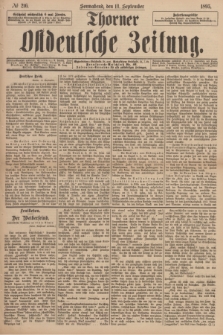 Thorner Ostdeutsche Zeitung. 1895, № 216 (14 September)