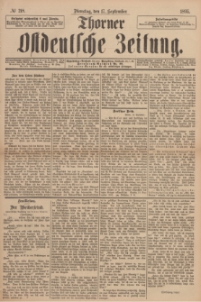 Thorner Ostdeutsche Zeitung. 1895, № 218 (17 September)
