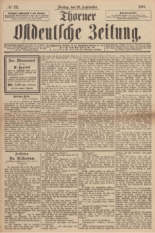 Thorner Ostdeutsche Zeitung. 1895, № 221 (20 September)