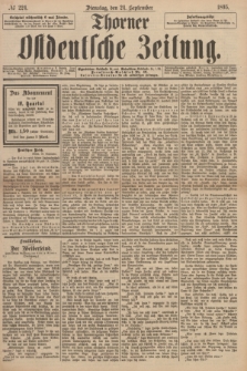 Thorner Ostdeutsche Zeitung. 1895, № 224 (24 September)