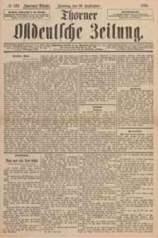 Thorner Ostdeutsche Zeitung. 1895, № 229 (29 September) - Zweites Blatt