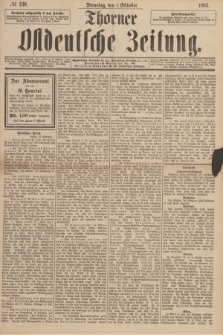 Thorner Ostdeutsche Zeitung. 1895, № 230 (1 Oktober)
