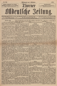 Thorner Ostdeutsche Zeitung. 1895, № 231 (2 Oktober) + dod.