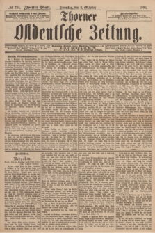 Thorner Ostdeutsche Zeitung. 1895, № 235 (6 Oktober) - Zweites Blatt