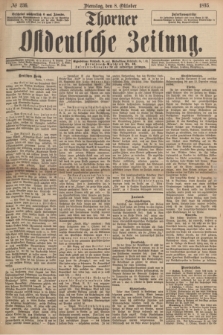 Thorner Ostdeutsche Zeitung. 1895, № 236 (8 Oktober) + dod.