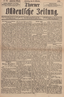 Thorner Ostdeutsche Zeitung. 1895, № 241 (13 Oktober) - Zweites Blatt