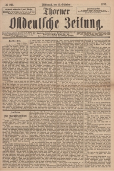 Thorner Ostdeutsche Zeitung. 1895, № 243 (16 Oktober)