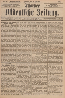 Thorner Ostdeutsche Zeitung. 1895, № 247 (20 Oktober) - Erstes Blatt