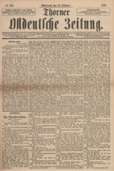 Thorner Ostdeutsche Zeitung. 1895, № 249 (23 Oktober)