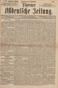 Thorner Ostdeutsche Zeitung. 1895, № 259 (3 November) - Zweites Blatt