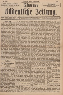 Thorner Ostdeutsche Zeitung. 1895, № 260 (5 November)