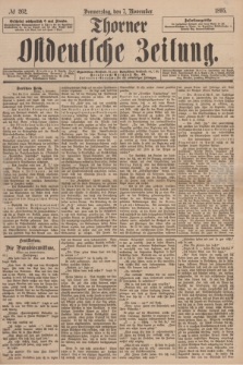 Thorner Ostdeutsche Zeitung. 1895, № 262 (7 November)