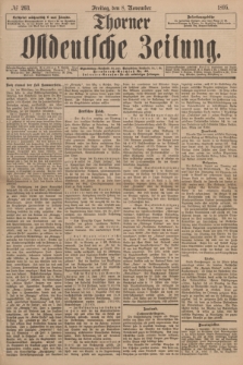 Thorner Ostdeutsche Zeitung. 1895, № 263 (8 November)