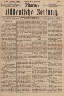 Thorner Ostdeutsche Zeitung. 1895, № 265 (10 November) - Zweites Blatt