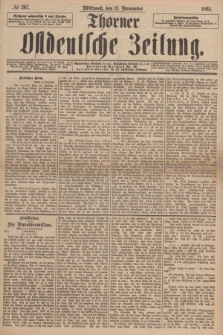 Thorner Ostdeutsche Zeitung. 1895, № 267 (13 November)