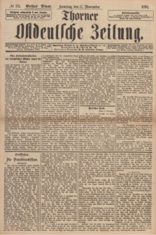 Thorner Ostdeutsche Zeitung. 1895, № 271 (17 November) - Erstes Blatt