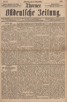 Thorner Ostdeutsche Zeitung. 1895, № 272 (19 November)