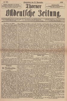 Thorner Ostdeutsche Zeitung. 1895, № 275 (23 November)