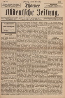 Thorner Ostdeutsche Zeitung. 1895, № 277 (26 November)