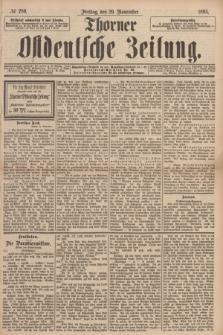 Thorner Ostdeutsche Zeitung. 1895, № 280 (29 November)