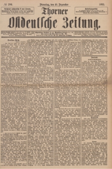 Thorner Ostdeutsche Zeitung. 1895, № 289 (10 Dezember) + dod.