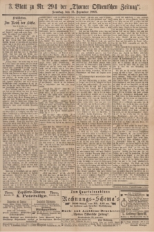 Thorner Ostdeutsche Zeitung. 1895, № 294 (15 Dezember) - Drittes Blatt