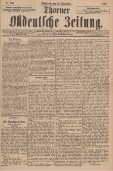 Thorner Ostdeutsche Zeitung. 1895, № 296 (18 Dezember)