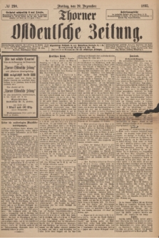 Thorner Ostdeutsche Zeitung. 1895, № 298 (20 Dezember) + dod.