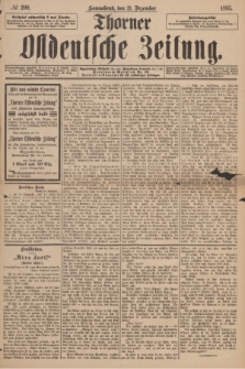Thorner Ostdeutsche Zeitung. 1895, № 299 (21 Dezember)