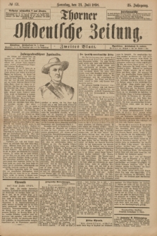 Thorner Ostdeutsche Zeitung. Jg.25[!], № 171 (24 Juli 1898) - Zweites Blatt