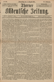 Thorner Ostdeutsche Zeitung. Jg.25[!], № 180 (4 August 1898) + dod.
