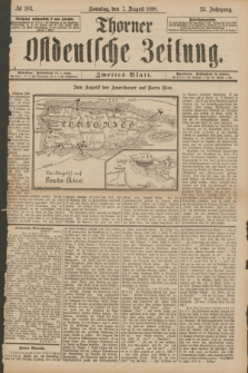 Thorner Ostdeutsche Zeitung. Jg.25[!], № 183 (7 August 1898) - Zweites Blatt