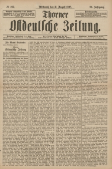 Thorner Ostdeutsche Zeitung. Jg.25[!], № 203 (31 August 1898) + dod.