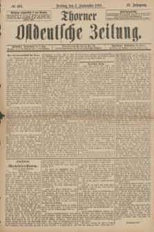 Thorner Ostdeutsche Zeitung. Jg.25[!], № 205 (2 September 1898) + dod.
