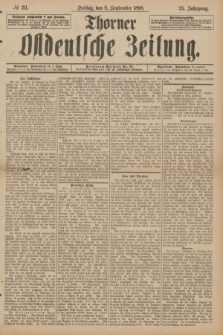Thorner Ostdeutsche Zeitung. Jg.25[!], № 211 (9 September 1898) + dod.