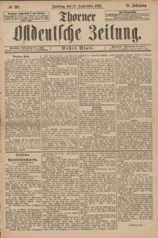Thorner Ostdeutsche Zeitung. Jg.25[!], № 219 (18 September 1898) - Erstes Blatt