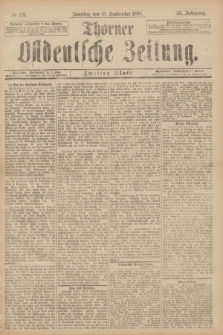 Thorner Ostdeutsche Zeitung. Jg.25[!], № 219 (18 September 1898) - Zweites Blatt