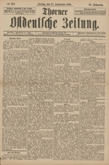 Thorner Ostdeutsche Zeitung. Jg.25[!], № 223 (23 September 1898)