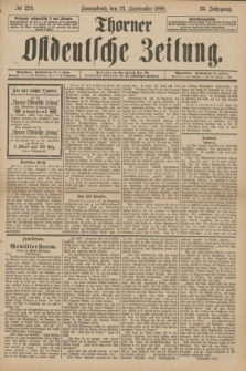 Thorner Ostdeutsche Zeitung. Jg.25[!], № 224 (24 September 1898)