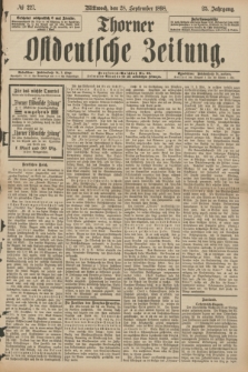 Thorner Ostdeutsche Zeitung. Jg.25[!], № 227 (28 September 1898)