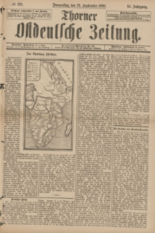 Thorner Ostdeutsche Zeitung. Jg.25[!], № 228 (29 September 1898)