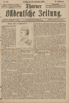 Thorner Ostdeutsche Zeitung. Jg.25[!], № 229 (30 September 1898)