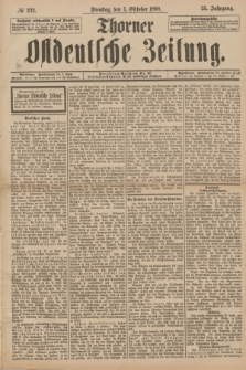 Thorner Ostdeutsche Zeitung. Jg.25[!], № 232 (4 Oktober 1898) + dod.