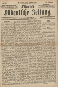Thorner Ostdeutsche Zeitung. Jg.25[!], № 240 (13 Oktober 1898)