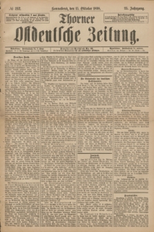 Thorner Ostdeutsche Zeitung. Jg.25[!], № 242 (15 Oktober 1898)