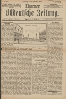 Thorner Ostdeutsche Zeitung. Jg.25[!], № 243 (16 Oktober 1898) - Zweites Blatt