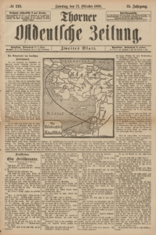 Thorner Ostdeutsche Zeitung. Jg.25[!], № 249 (23 Oktober 1898) - Zweites Blatt