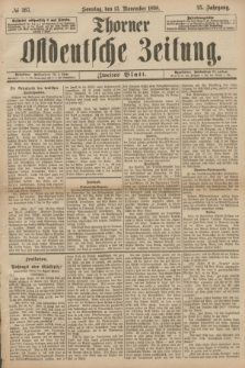 Thorner Ostdeutsche Zeitung. Jg.25[!], № 267 (13 November 1898) - Zweites Blatt